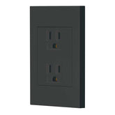 @tomacorriente doble negro linea española volteck